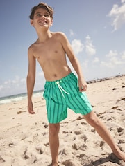 Green Stripe Swim Shorts (3-16yrs) - Image 5 of 9