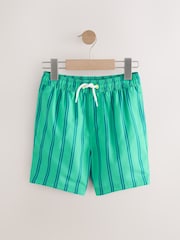 Green Stripe Swim Shorts (3-16yrs) - Image 6 of 9