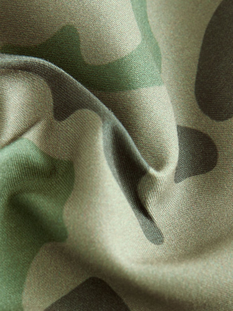 Khaki Camo Printed Swim Shorts (3-16yrs) - Image 4 of 4