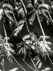 Black/White Palm Printed Swim Shorts (3-16yrs) - Image 7 of 7
