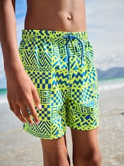 Yellow Printed Swim Shorts (3-16yrs) - Image 1 of 8