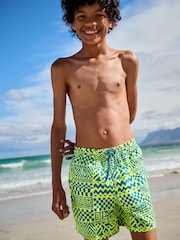 Yellow Printed Swim Shorts (3-16yrs) - Image 3 of 8