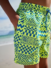 Yellow Printed Swim Shorts (3-16yrs) - Image 4 of 8