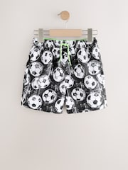 Black/White Printed Swim Shorts (3-16yrs) - Image 1 of 1