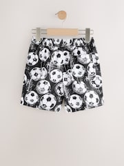 Black/White Printed Swim Shorts (3-16yrs) - Image 2 of 4