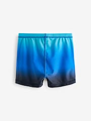 Blue Ombre Shorter Length Stretch Swim Shorts (3-16yrs) - Image 2 of 3