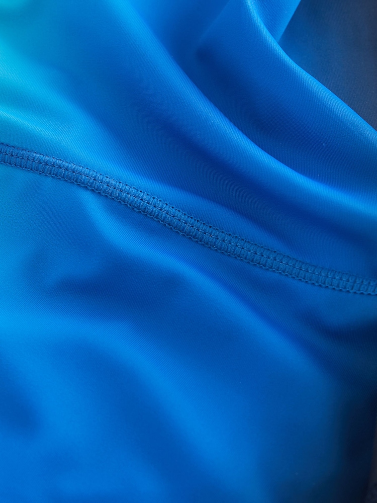 Blue Ombre Shorter Length Stretch Swim Shorts (3-16yrs) - Image 3 of 3