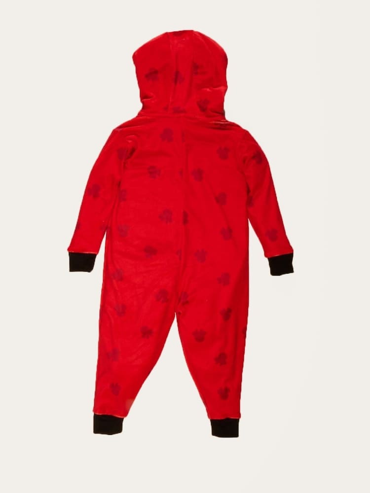Brand Threads Red Girls Disney Minnie Mouse All-In-One - Image 2 of 4 Brand Threads Red Girls Disney Minnie Mouse All-In-One - Image 2 of 4