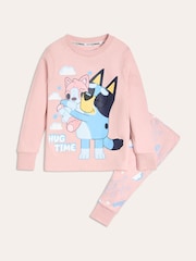 Brand Threads Pink Girls 100% Cotton Bluey Pyjamas Set - Image 2 of 4