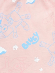 Brand Threads Pink Girls 100% Cotton Bluey Pyjamas Set - Image 4 of 4