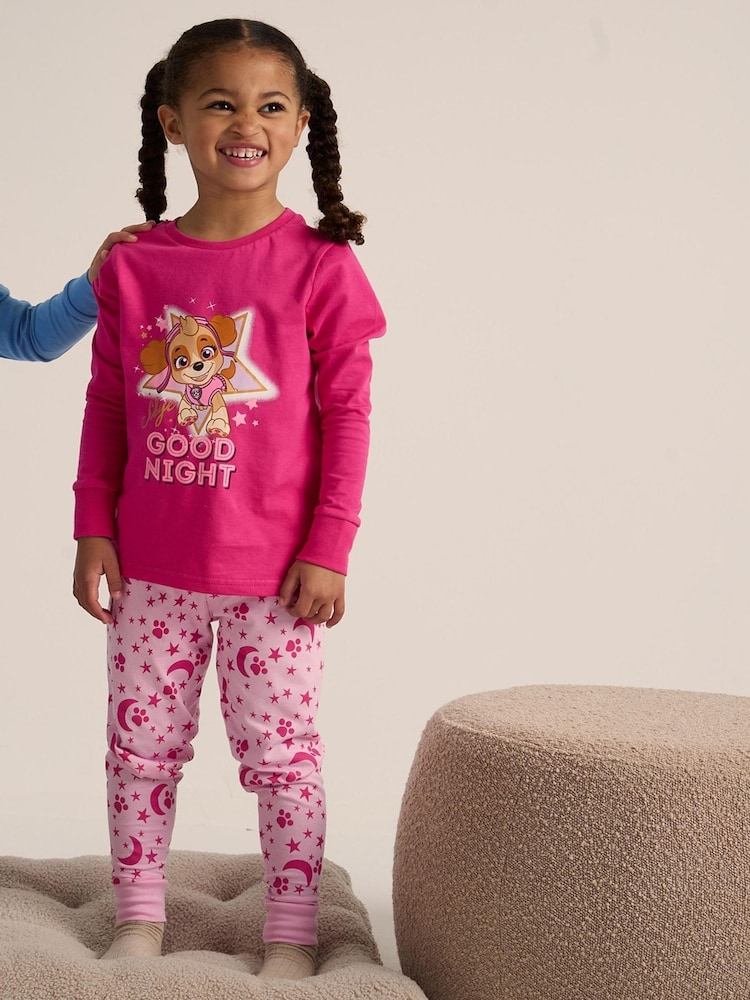 طقم بيجامة للبنات من القطن 100% تصميم Paw Patrol من Brand Threads - صورة 1 من 8
