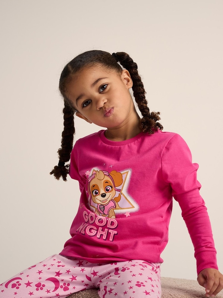 طقم بيجامة للبنات من القطن 100% تصميم Paw Patrol من Brand Threads - صورة 2 من 8