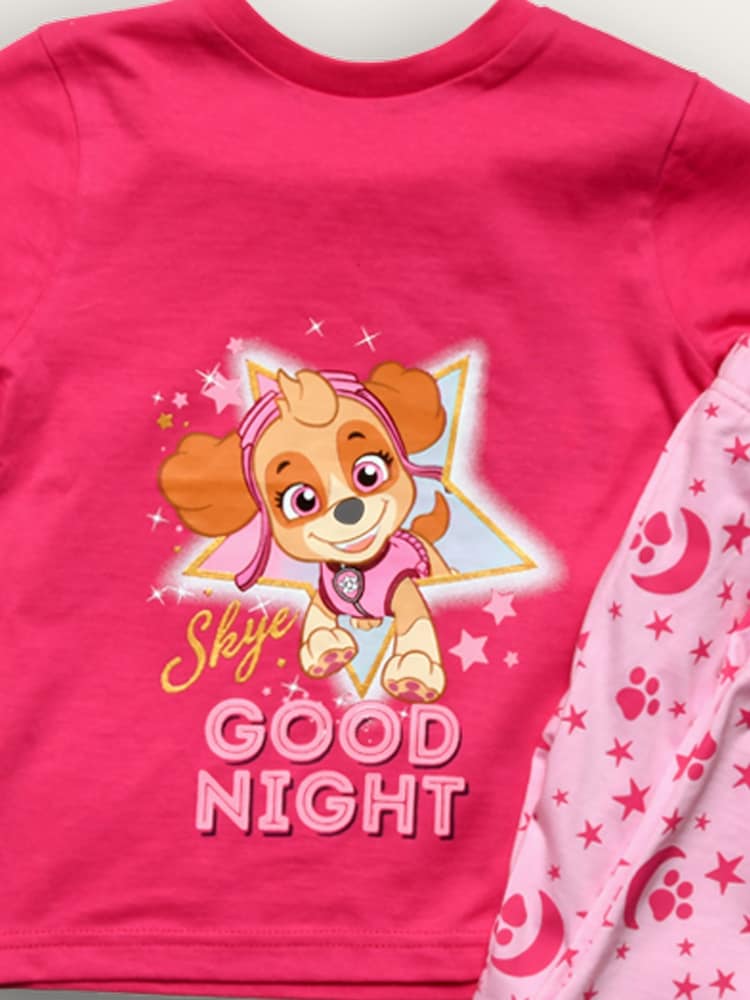 طقم بيجامة للبنات من القطن 100% تصميم Paw Patrol من Brand Threads - صورة 8 من 8