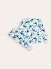 Brand Threads Blue Girls Disney Stitch Divine Fleece Pyjamas Set - Image 3 of 4