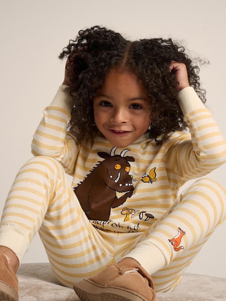 Brand Threads White Unisex Gruffalo 100% Cotton Pyjamas Set - Image 1 of 5