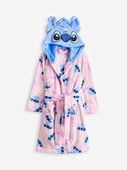 Brand Threads Pink Girls Disney Stitch Dressing Gown - Image 3 of 3