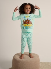 Brand Threads Blue Hey Duggee Unisex 100% Cotton Pyjamas Set - Image 1 of 6