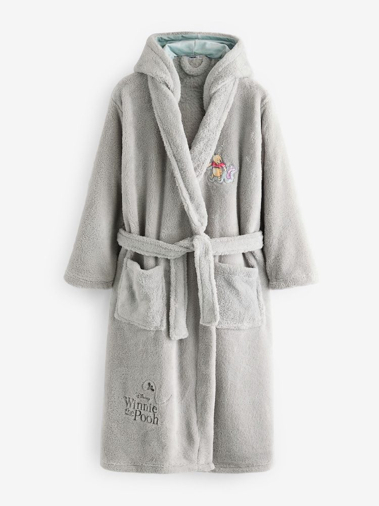 Brand Threads Grey Ladies Disney Winnie The Pooh Dressing Gown - Image 3 of 5