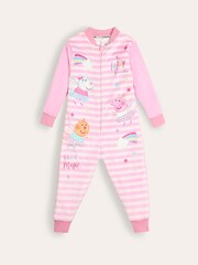 Brand Threads Pink Girls Peppa Pig All-In-One - Image 1 of 3