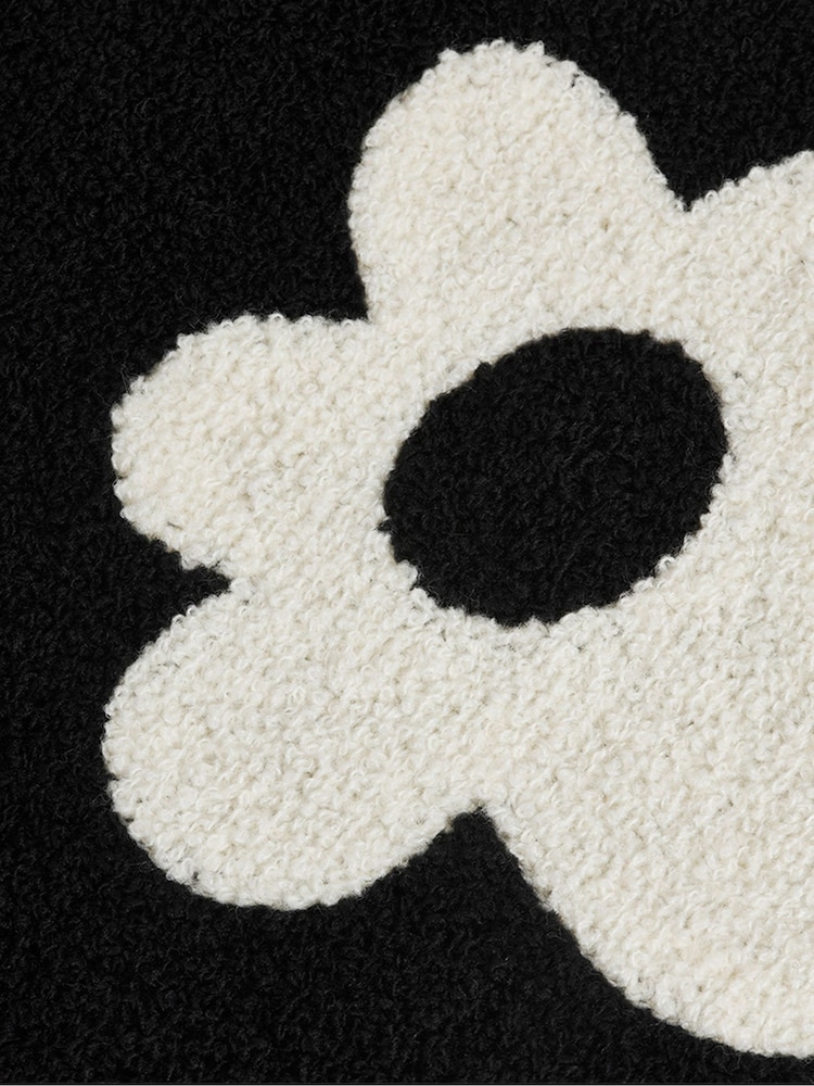 Skinnydip Black Daisy Fuzzy Laptop Case - 13" - Image 6 of 7