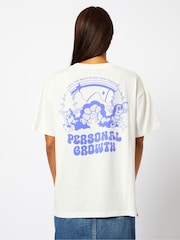 Personal Growth T-Shirt in Ecru - Image 2 of 5