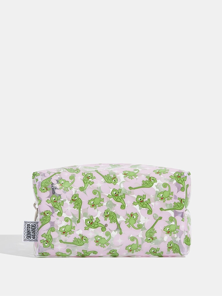 Skinnydip Green Disney Pascal Lilac Flower Makeup Bag - Image 1 of 4