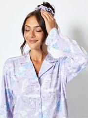 Skinnydip Purple Disney Castle Pyjamas Set - Image 5 of 6