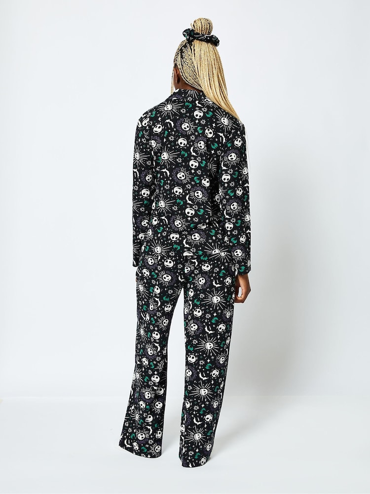 Skinnydip Black Disney Nightmare Before Christmas Jack Pyjama Set in Black' - Image 2 of 6