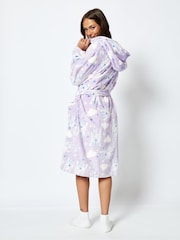 Skinnydip Lilac Disney Living In a Fantasy Print Dressing Gown - Image 2 of 4