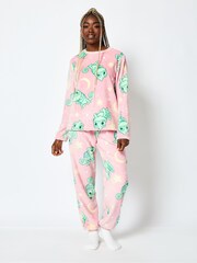 Disney – Pascal – Fleece-Pyjamaset in Pink - Bild 1 von 4