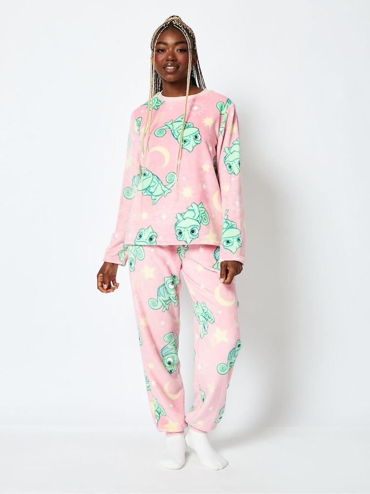 Disney – Pascal – Fleece-Pyjamaset in Pink - Bild 1 von 4