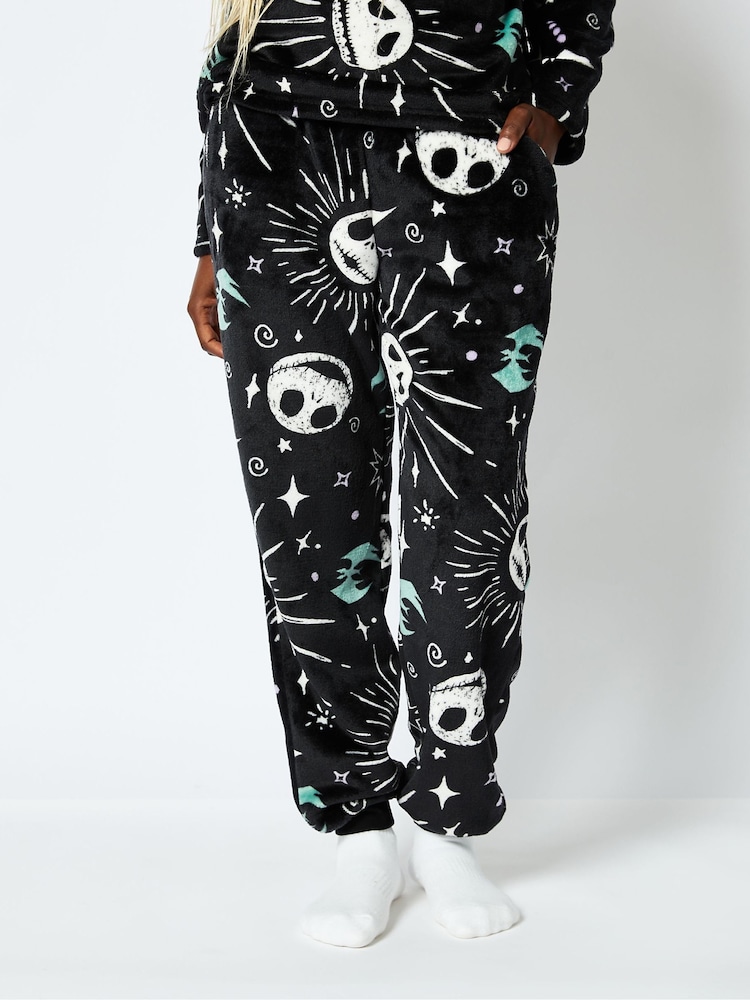 Skinnydip Black Disney Nightmare Before Christmas Fleece Pyjama Set - Image 4 of 4 Skinnydip Black Disney Nightmare Before Christmas Fleece Pyjama Set - Image 4 of 4