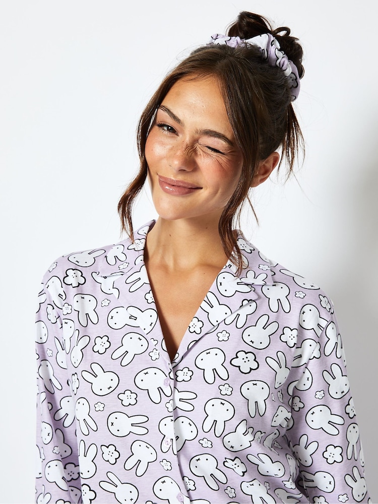 Miffy x Skinnydip Pyjama Set in Lilac - Image 5 of 6