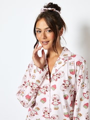 Strawberry Shortcake x Skinnydip Pyjama Set in Pink - Image 4 of 5
