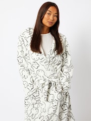 Miffy x Skinnydip Dressing Gown in White - Imagen 3 de 5