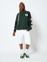 Dont Quit Your Daydream Sweatshirt in Green - Image 1 of 5
