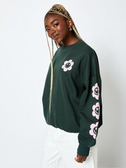Dont Quit Your Daydream Sweatshirt in Green - Image 3 of 5