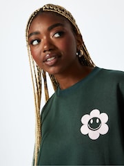 Dont Quit Your Daydream Sweatshirt in Green - Image 5 of 5