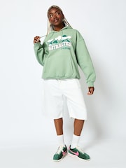Distracted Hoodie in Sage Green - Image 1 of 4