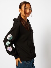 Lifes A Blessin Hoodie in Black - Image 4 of 5