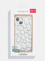Skinnydip Sage & White Warped Daisy Shock Wildflower Thistle Shock iPhone CaseiPhone 14 Plus Case - Image 3 of 6