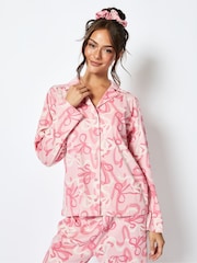 Skinnydip Pink Bow Pyjama Set - Image 1 of 4