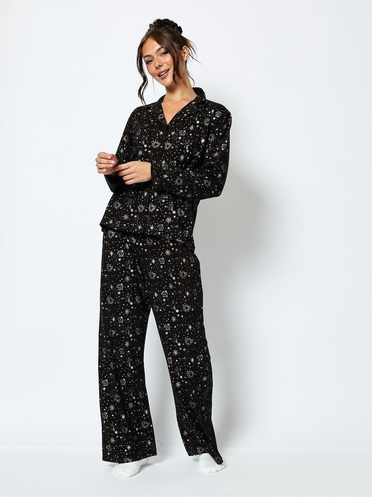 Starry Night Silver Pyjama Set - Image 1 of 4