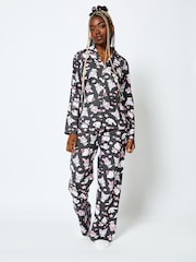 Hello Kitty x Skinnydip Pyjama Set in Black - صورة 1 من 5