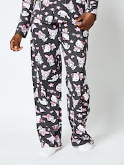 Hello Kitty x Skinnydip Pyjama Set in Black - صورة 2 من 5
