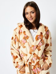 Skinnydip Brown Teddy Bear BowDressing Gown - Image 1 of 4
