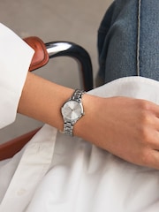 Silver Tone Mini Boyfriend Watch - Image 1 of 1