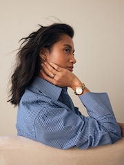 Gold Chunky Chain Waterproof Bracelet Watch - Image 3 of 4