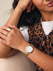 Gold Tone Waterproof Bracelet Watch - Image 3 of 3