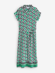 Green Patterned Dress - Image 1 of 1